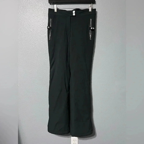 ERIN SNOW Black Thermal Insulated Boot Cut Winter Ski Snowboard Pant Sz SM EUC. - Picture 1 of 9